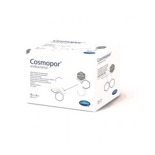 Повязка Cosmopor Antibacterial послеоперационная самоклеящаяся с серебром 10 х 6 см 25 шт. в Живика