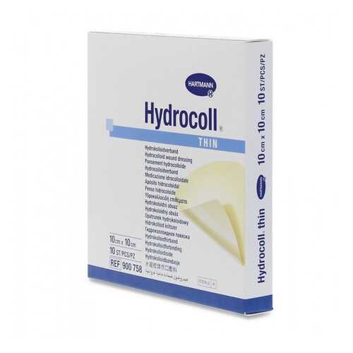 Повязка Hydrocoll thin гидроколлоидная самофиксирующаяся для заживления 10х10 см 10 шт. в Живика