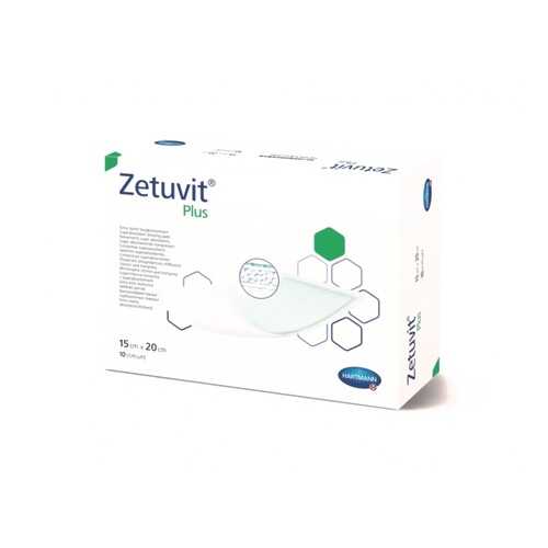 Повязка Zetuvit plus сорбционная стерильная с повышенной впитываемостью 15 х 20 см 10 шт. в Живика