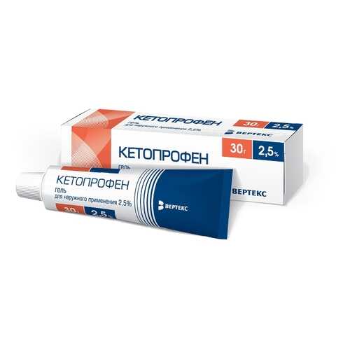 Кетопрофен гель 2.5 % 30 г Вертекс в Живика
