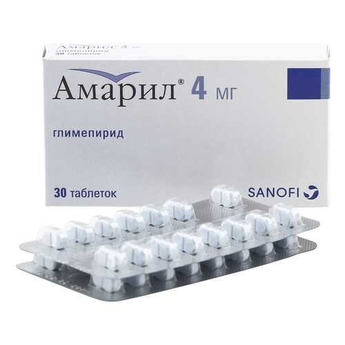 Амарил таблетки 4 мг 30 шт. в Живика