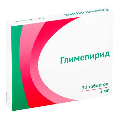Глимепирид таблетки 3 мг 30 шт. в Живика