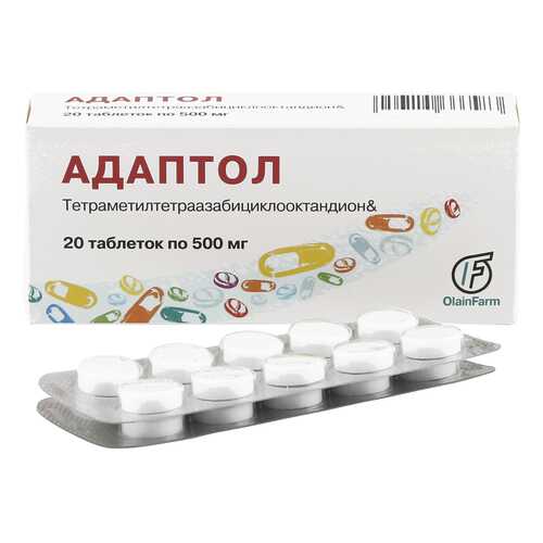 Адаптол таблетки 500 мг 20 шт. в Живика
