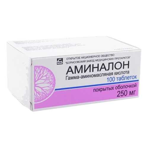 Аминалон таблетки, покрытые оболочкой 250 мг 100 шт. в Живика