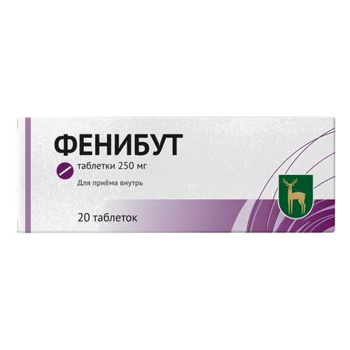 Фенибут таблетки 250 мг №20 в Живика