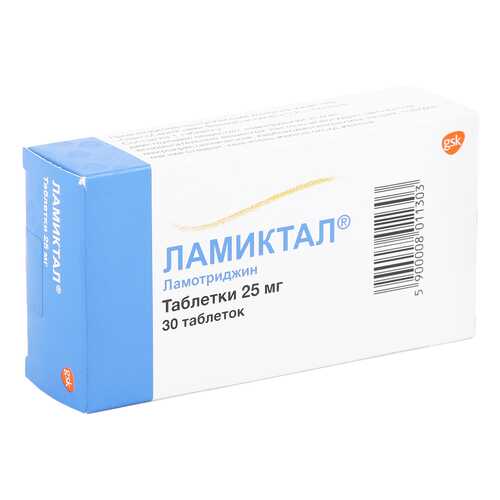 Ламиктал таблетки 25 мг 30 шт. в Живика