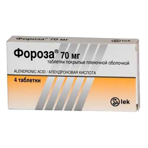 Фороза таблетки 70 мг 4 шт. в Живика