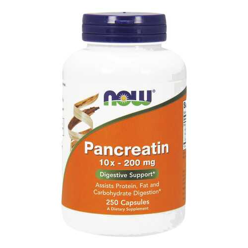Для пищеварения NOW Pancreatin 2000 мг 250 капсул в Живика