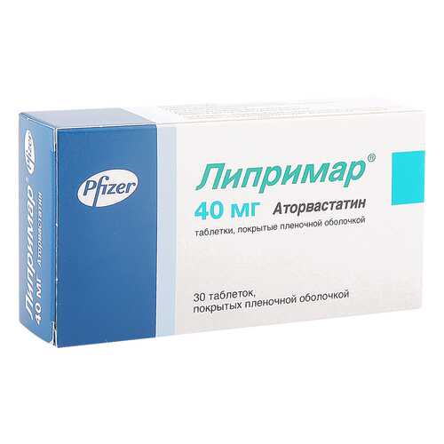Липримар таблетки 40 мг 30 шт. в Живика