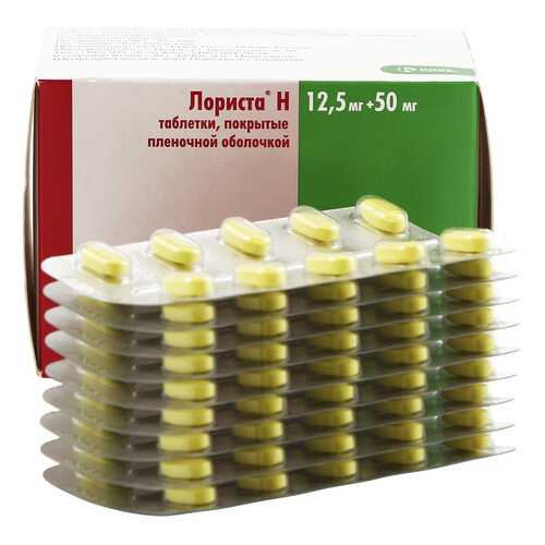 Лориста Н таблетки 12.5 мг+50 мг 90 шт. в Живика