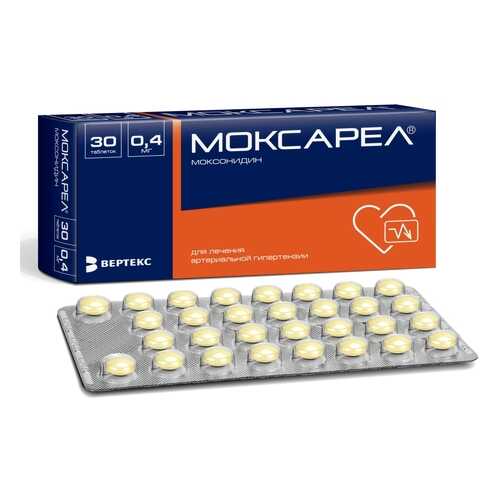 Моксарел таблетки 0,4 мг 30 шт. в Живика