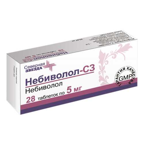 Небиволол-СЗ таблетки 5 мг №28 в Живика