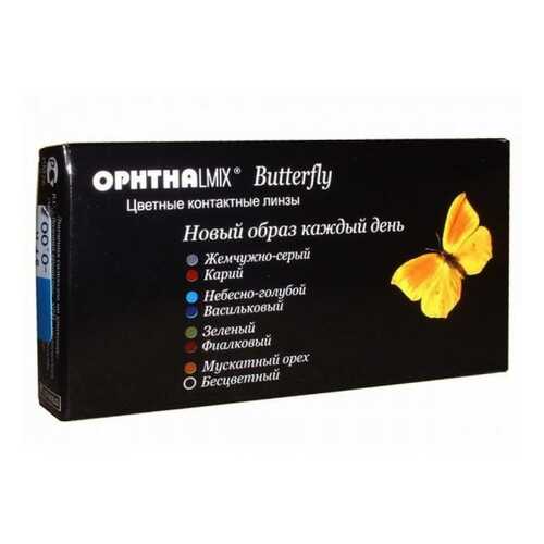 Контактные линзы Офтальмикс Butterfly 1-тоновые 2 линзы R 8,6 -4,00 Орех в Живика
