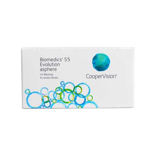 Контактные линзы Biomedics 55 Evolution asphere 6 линз R 8,8 +2,50 в Живика