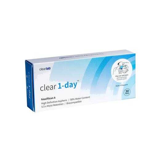 Контактные линзы ClearLab Clear 1-Day 30 линз R 8.7 -01,25 в Живика
