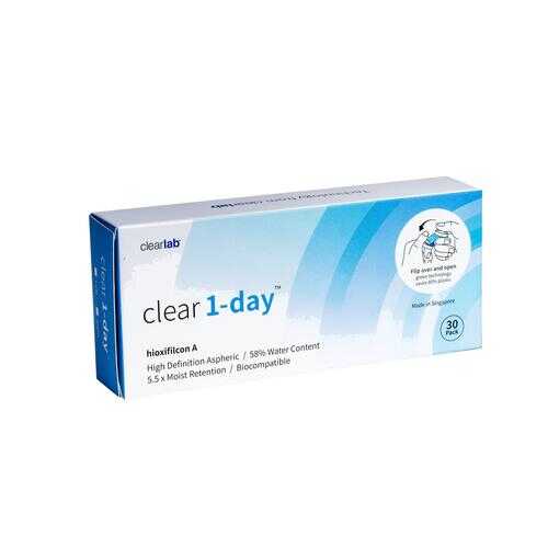 Контактные линзы ClearLab Clear 1-Day 30 линз R 8.7 -04,00 в Живика