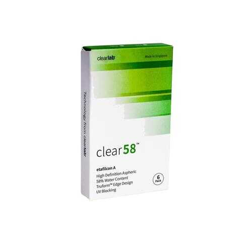 Контактные линзы ClearLab Clear 58 6 линз R 8.3 -01,25 в Живика