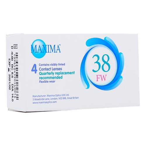 Контактные линзы Maxima 38 FW 4 линзы R 8,6 -2,25 в Живика