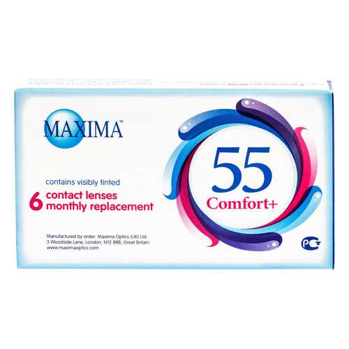 Контактные линзы Maxima 55 Comfort Plus 6 линз R 8,6 -2,75 в Живика