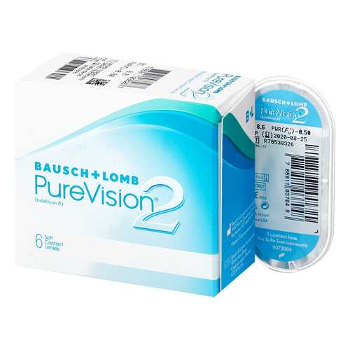 Контактные линзы PureVision 2 6 линз -1,50 в Живика