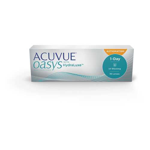 Контактные линзы Acuvue Oasys 1-Day with HydraLuxe for Astigmatism 30 линз -1,25/-1,75/130 в Живика