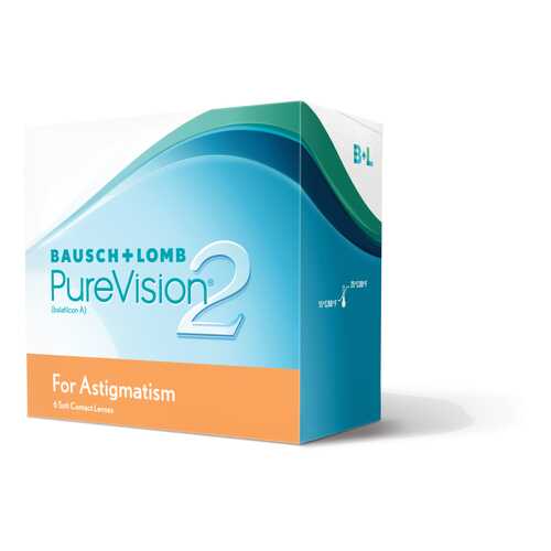 Контактные линзы PureVision 2 for Astigmatism 3 линзы -2,50/-0,75/10 в Живика