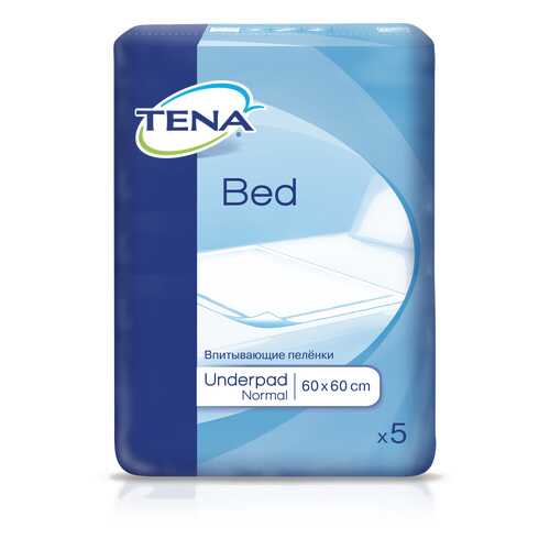 Пеленки Tena Bed Underpad Normal 60 х 60 5 шт. в Живика