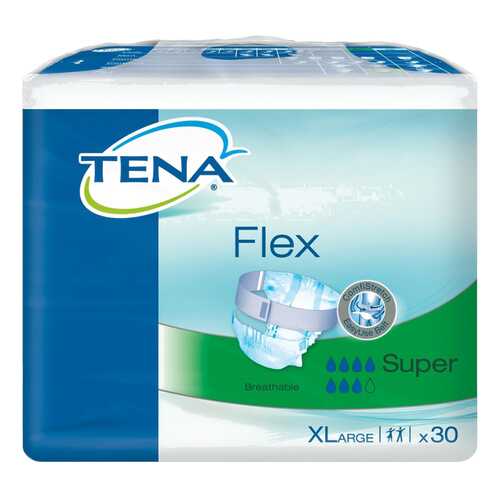 Подгузники для взрослых с поясом, XL, 30 шт. Tena Flex Plus в Живика
