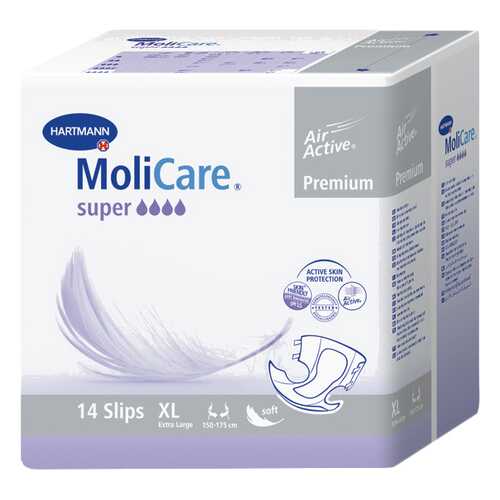 Подгузники для взрослых, XL, 14 шт. MoliCare Premium Super в Живика