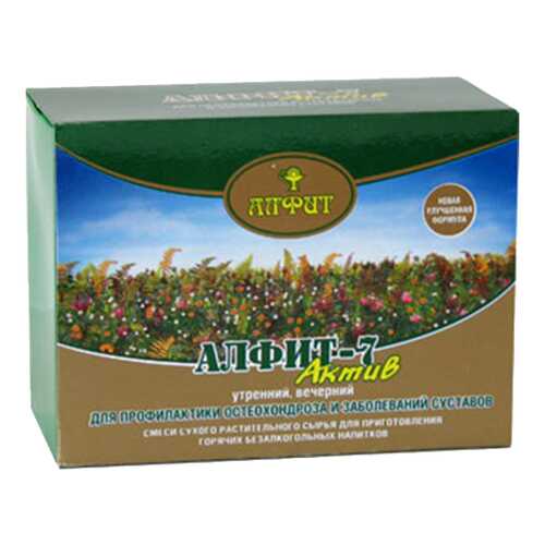 Чайный напиток Алфит-7 для профилактики остеохондроза и суставов 60 брикетов х 2 г в Живика