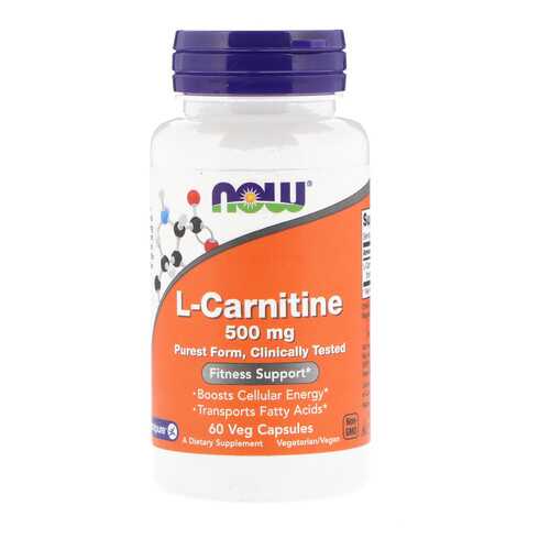 L-карнитин NOW 500 мг 60 капсул в Живика