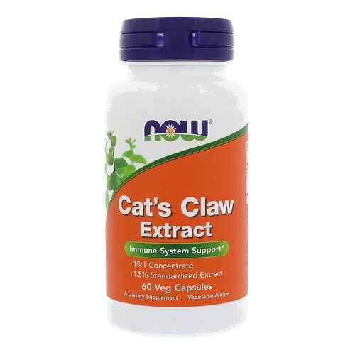 Cat's Claw Extract (экстракт кошачьего когтя), 60 вегетарианских капсул, NOW в Живика